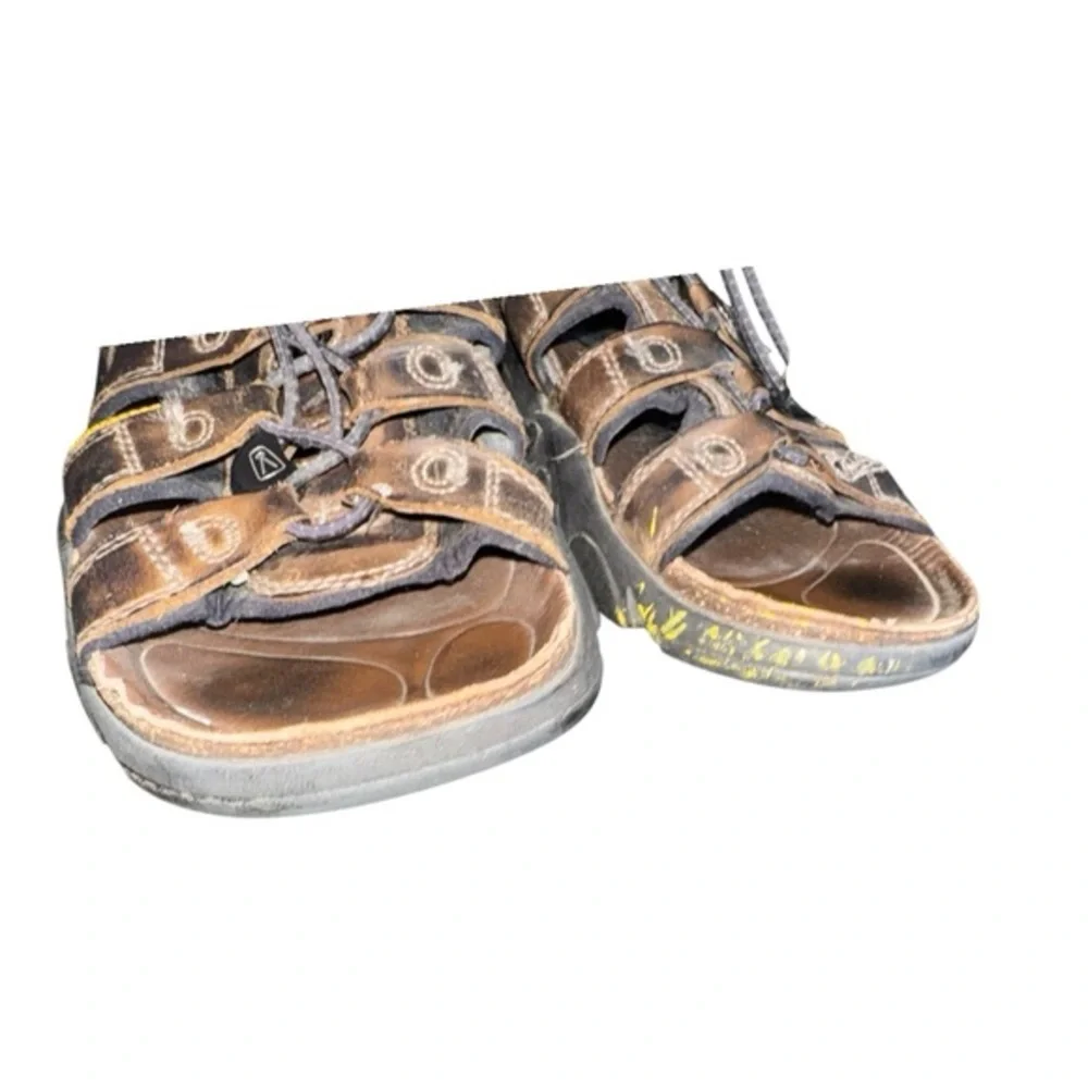 Keen Daytona Brown Leather Waterproof‎ Sport Sandals Shoes Men's Size: 12